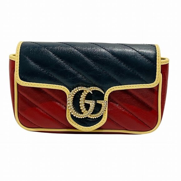 Gucci Marmont Red Leather shoulder - Picture 1 of 9